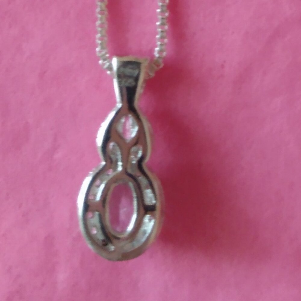 FREE WITH ANY NECKLACE PURCHASE, genuine  blue aquamarine necklace - Picture 3 of 10